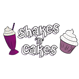 Shakes n Cakes Elgin logo.